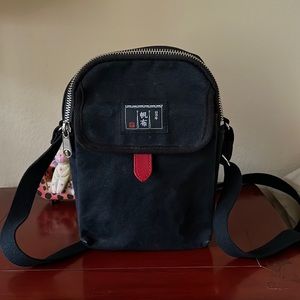 Canvas Artisan cross body or Shoulder Bag. Made in Japan